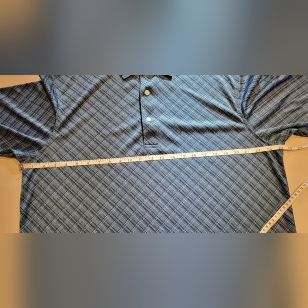 Carnoustie Performance Golf Polo Men's Large Navy & Light Blue - Picture 7 of 7